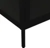 vidaXL Vitrine noire 90x40x180 cm Acier et verre trempé Voir les images du produit 11