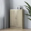 vidaXL Bücherschrank Sonoma-Eiche 82,5x30,5x115 cm Produktbild-Vorschau 2