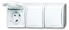 Busch-Jaeger 2084-0-0712, CEE 7/3, 2P+E, Weiß, IP44, 250 V, Produktbild-Vorschau 1