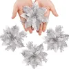 12 Stück glitzernde Weihnachtssterne, 14 cm, künstliche Produktbild-Vorschau 1