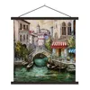 MuchoWow® Textilposter Gemälde - Öl - Wasser - Graben - Produktbild-Vorschau 1