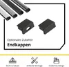 A15 LED Profil Schwarz 2m Abdeckung schwarz Produktbild-Vorschau 6