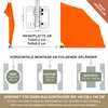 Balkonfächerhalter aus Edelstahl für Balkongeländer rund Produktbild-Vorschau 5
