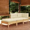 vidaXL Ensemble de salon de jardin 3 pièces avec coussins Voir les images du produit 2