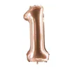 Folienballon Zahl 1 rosegold 100 cm Produktbild-Vorschau 7