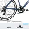 Hiland 700c Cityrad Damenrad Shimano 7 Gang Hybrid Fahrrad Produktbild-Vorschau 5