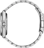 Side view of a silver watch with a metal band. Podgląd zdjęcia produktu