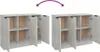 Two identical sideboards with open doors, arranged side-by-side. Anteprima dell’immagine prodotto