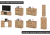 Szafa 80 cm Dąb Wotan Garderoba Modułowa Bezuchwytowa Podgląd zdjęcia produktu 7