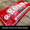 LANOLU Retro Blechschild Hier wohnt ein Köln Fan, Fussball Produktbild-Vorschau 2