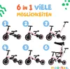moovkee. Dětská tříkolka 6 v 1 s madlem a sluneční stříškou Náhled obrázku produktu 2