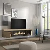 COZY Meuble TV, Banc Télé, 208x35x45cm, Pour les TV jusqu'à Voir les images du produit 3