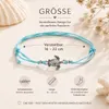 Zestaw 3 bransoletek na kostkę w stylu boho z motywem Podgląd zdjęcia produktu 2