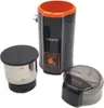 A coffee grinder and its components are displayed against a white background. Náhled obrázku produktu