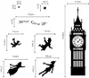 Samolepka na stenu Peter Pan, Big Ben, nápis "Never Grow Náhľad obrázku produktu 5