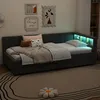 MODFU Schlafsofa Polsterbett 90x200 mit LED und USB&Typ Produktbild-Vorschau 7