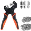 SucceBuy Ösenzange Set mit 900 Ösen, 8mm, 10mm, 12mm – Produktbild-Vorschau 1