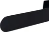 A close-up, angled view of a black towel bar against a white background. Náhled obrázku produktu
