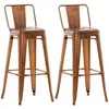 CLP Barhocker 2er Set mit Lehne im Industrial-Look Mason, Produktbild-Vorschau 1