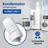 Kondensator 16,00µF 450V mit Befestigungsschraube CBB60 Produktbild-Vorschau 2