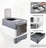 Katzentoilette mit Deckel, Katzenklo Groß,Geruchlose Produktbild-Vorschau 3