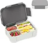 Brotdose Kinder Bento-Box 900ml Auslaufsicher Fächern für Produktbild-Vorschau 1