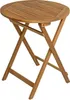 Balkontisch Klapptisch Holztisch Ø 60 cm Rund Gartentisch Produktbild-Vorschau 1