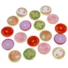 A collection of wooden pizza topping tokens. Podgląd zdjęcia produktu