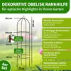 TTL GARDEN Rankhilfe Obelisk XL 195x40cm braun 4er Set – Produktbild-Vorschau 2