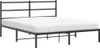 A black metal bed frame with a white mattress is shown against a white background. Náhľad obrázku produktu