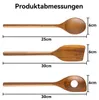 Kochlöffel Set Holz 3er Set, Küchenhelfer aus Akazienholz Produktbild-Vorschau 7