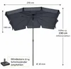 BURI Tropico Sonnenschirm 210x140 cm - Rechteckiger Produktbild-Vorschau 4