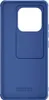 A blue phone case is shown from the back. Produktbild-Vorschau