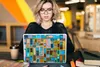 MuchoWow® Laptop Aufkleber Sticker Cover Türen - Blau - Produktbild-Vorschau 5