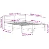 The Living Store Massivholzbett ohne Matratze Weiß 120x200 Produktbild-Vorschau 10