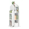 Kinderbücherregal drehbar 4 Ebenen 2 Seitenregalen   Produktbild-Vorschau 1