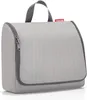A light gray toiletry bag with dark gray trim and a handle. Produktbild-Vorschau