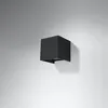 Applique LUCA noir LED IP54 1xLED 7W aluminium 10x10x10cm Voir les images du produit 2