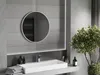 Mexen Loft specchio da bagno rotondo 70 cm, cornice bianca Anteprima dell’immagine prodotto 2