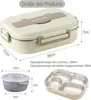 Tragbare Lunch Box Mit 4 Fächern und Wiederverwendbaren Produktbild-Vorschau 2