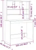 Biurko Z Półkami, Betonowa Szarość, 102X45X148 Cm  Lumarko! Podgląd zdjęcia produktu 8