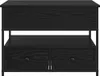 vidaXL Couchtisch Schwarz Eichen-Optik 70 x 50 x 54,5 cm Produktbild-Vorschau 6