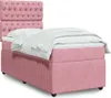 Boxspringbett mit Matratze Rosa 90x200 cm Samt Produktbild-Vorschau 2