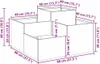 vidaXL Vaso da giardino nero 80 x 80 x 48 cm in acciaio Anteprima dell’immagine prodotto 8