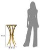 Mauro Ferretti Beistelltisch Shanty hoch Ø 40x81 cm gold Produktbild-Vorschau 7