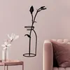 Wallity, Flower In The Vase, dekoracja ścienna, czarny, Podgląd zdjęcia produktu 2