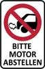 vianmo Holzschild 18x12 cm Bitte Motor abstellen Warnschild Produktbild-Vorschau 1