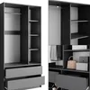 Vicco Kleiderschrank Elmo, 100 x 200 cm 2er Set, Anthrazit Produktbild-Vorschau 6