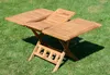 ALEOS. echt TEAK Holz Ausziehtisch 100-140 x 80cm klappbar Produktbild-Vorschau 6