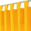 A close-up view of yellow curtains hanging from a rod. Anteprima dell’immagine prodotto